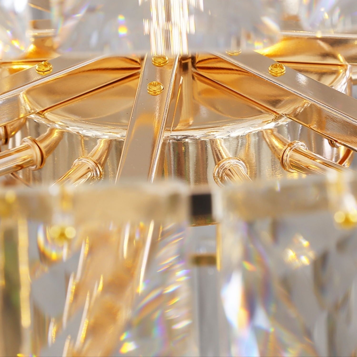 Extra Large Foyer Pure Crystal Ceiling Light Fixture Living Room Entrance Staircase Chandelier-Nobipets