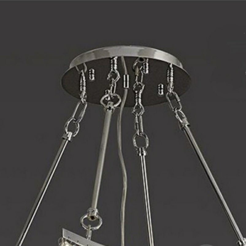 Extra Large Foyer Vertical Layers K9 Crystal Chandelier Chrome Ceiling Lighting Fixture For Staircase Entryway Decor-Nobipets