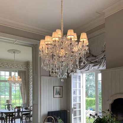 Extra Large Luxury Multi-Tiered Crystal Pendant Chandelier for High-Ceiling Rooms-Nobipets