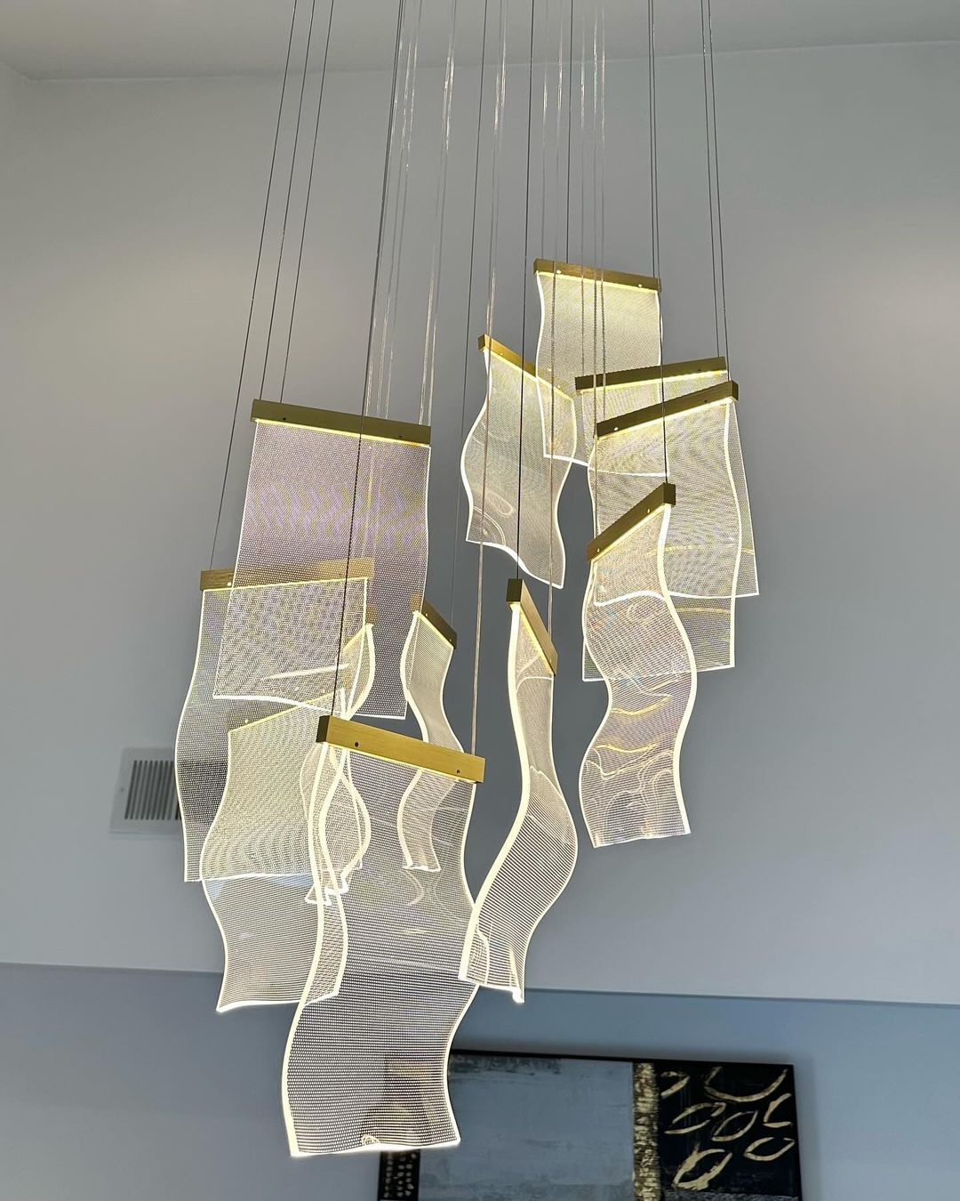 Extra Large Modern Acrylic Chandelier for Staircase/Foyer/Villa/Hall-Nobipets