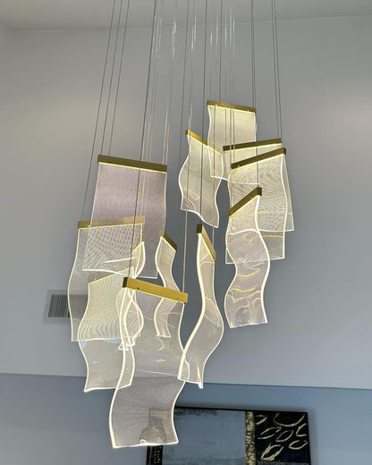 Extra Large Modern Acrylic Chandelier for Staircase/Foyer/Villa/Hall-Nobipets