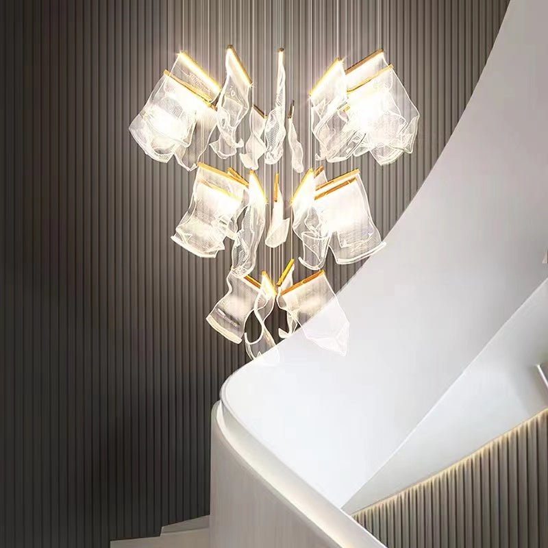 Extra Large Modern Acrylic Chandelier for Staircase/Foyer/Villa/Hall-Nobipets
