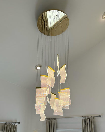 Extra Large Modern Acrylic Chandelier for Staircase/Foyer/Villa/Hall-Nobipets