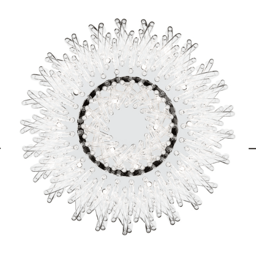 Extra Large Modern Tiers Clear Glass Tubes Chandelier for Living Room/Hotel Lobby-Nobipets
