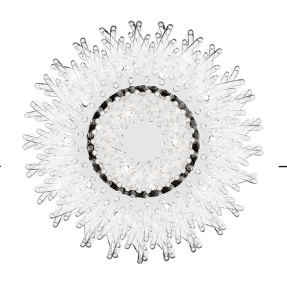 Extra Large Modern Tiers Clear Glass Tubes Chandelier for Living Room/Hotel Lobby-Nobipets