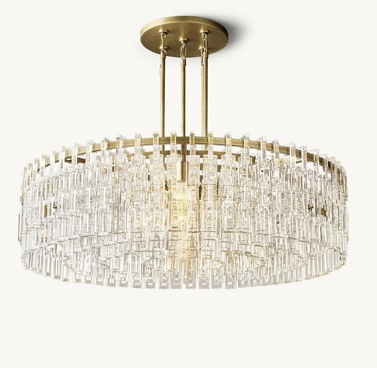 Extra Large Multi-layer Round/ Rectangle Crystal Ceiling Chandelier for Living/ Dining Room-Nobipets