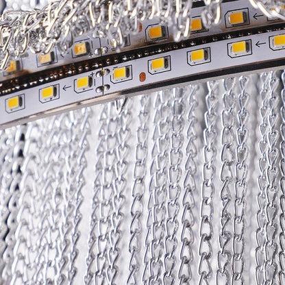 Extra Large Multi-layered Post-Modern Luxury Metal Chains Chandelier for High-ceiling Room-Nobipets