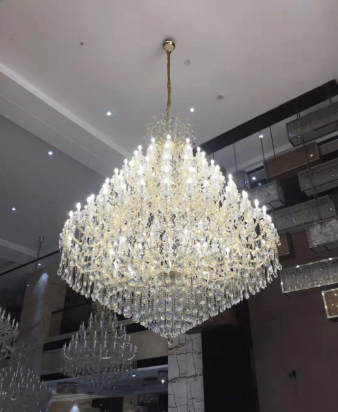 Extra Large Multi-tiered Candle Light Crystal Chandelier for Hotel/Restaurant-Nobipets