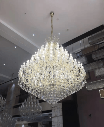 Extra Large Multi-tiered Candle Light Crystal Chandelier for Hotel/Restaurant-Nobipets