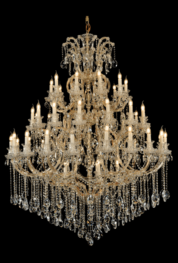 Extra Large Multi-tiered Candle Light Crystal Chandelier for Hotel/Restaurant-Nobipets