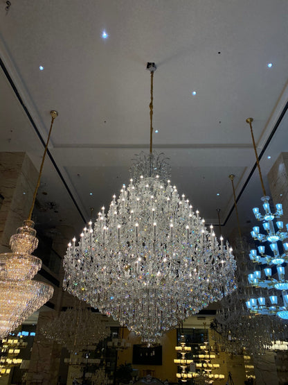 Extra Large Multi-tiered Candle Light Crystal Chandelier for Hotel/Restaurant-Nobipets
