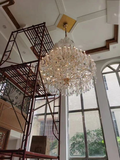 Extra Large Multi-tiered Candle Light Crystal Chandelier for Hotel/Restaurant-Nobipets
