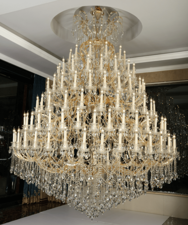 Extra Large Multi-tiered Candle Light Crystal Chandelier for Hotel/Restaurant-Nobipets