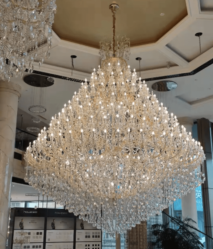 Extra Large Multi-tiered Candle Light Crystal Chandelier for Hotel/Restaurant-Nobipets