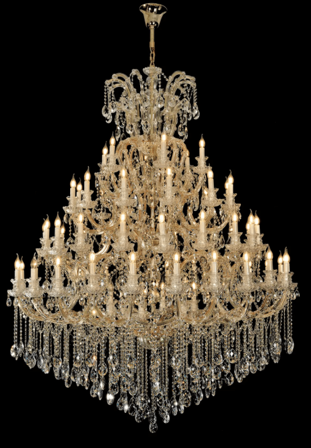 Extra Large Multi-tiered Candle Light Crystal Chandelier for Hotel/Restaurant-Nobipets