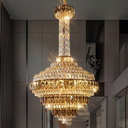 Extra Large Multi-tiered Empire Crystal Chandelier for Big Hallway/Foyer/Staircase-Nobipets