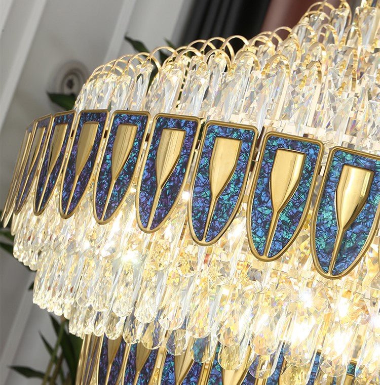 Extra Large Multi-tiered Empire Crystal Chandelier for Big Hallway/Foyer/Staircase-Nobipets