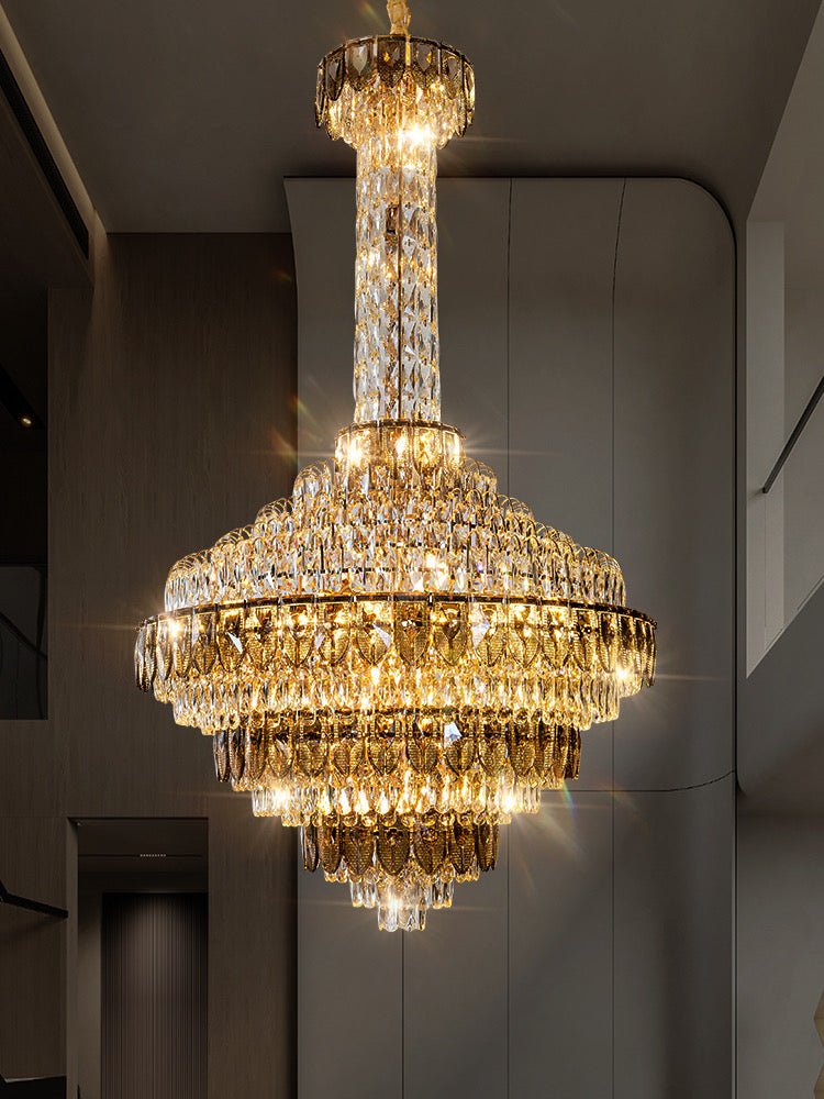 Extra Large Multi-tiered Empire Crystal Chandelier for Big Hallway/Foyer/Staircase-Nobipets