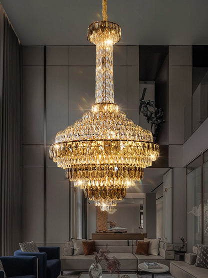 Extra Large Multi-tiered Empire Crystal Chandelier for Big Hallway/Foyer/Staircase-Nobipets