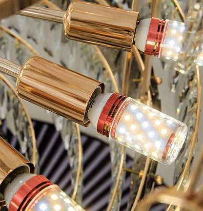 Extra Large Multi-tiered Empire Crystal Chandelier for Big Hallway/Foyer/Staircase-Nobipets