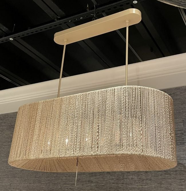 Farrington Abaca Linear Chandelier 42"
