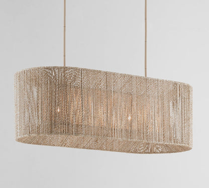 Farrington Abaca Linear Chandelier 42"