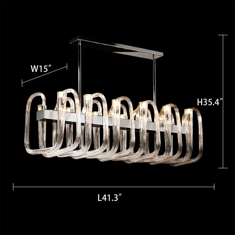 Fashion 12/ 16/ 32 Lights Glass Chandelier Classic Candle Style Ceiling Light Fixture For Living/ Dining Room Decoration-Nobipets