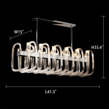 Fashion 12/ 16/ 32 Lights Glass Chandelier Classic Candle Style Ceiling Light Fixture For Living/ Dining Room Decoration-Nobipets