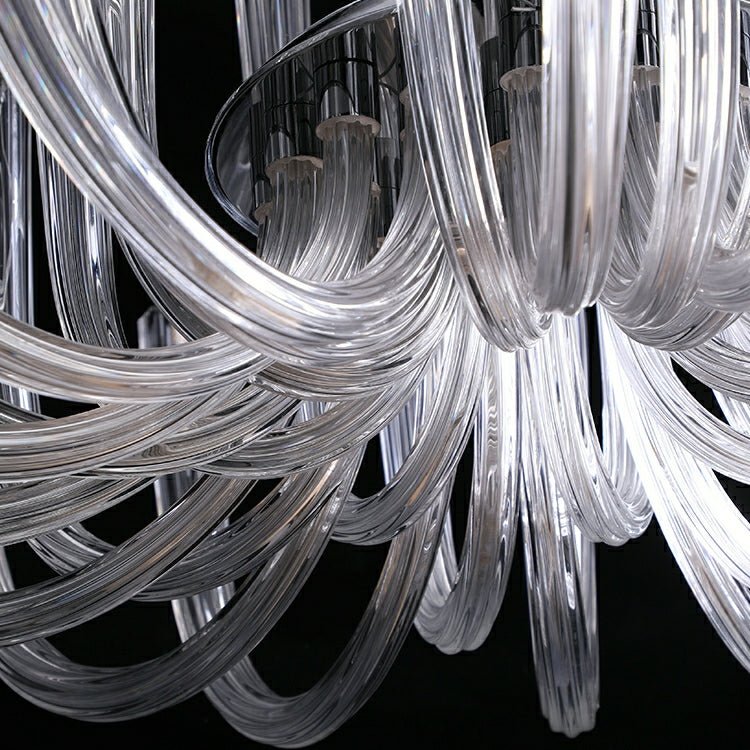 Fashion 12/ 16/ 32 Lights Glass Chandelier Classic Candle Style Ceiling Light Fixture For Living/ Dining Room Decoration-Nobipets
