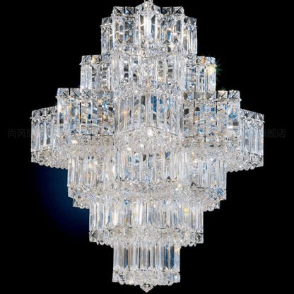 Fashion Star Shaped Chandelier Crystal Ceiling Light Fixture For Small Living Room/ Bedroom-Nobipets