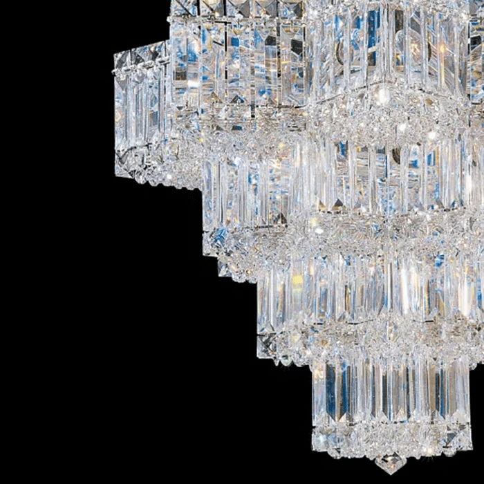 Fashion Star Shaped Chandelier Crystal Ceiling Light Fixture For Small Living Room/ Bedroom-Nobipets