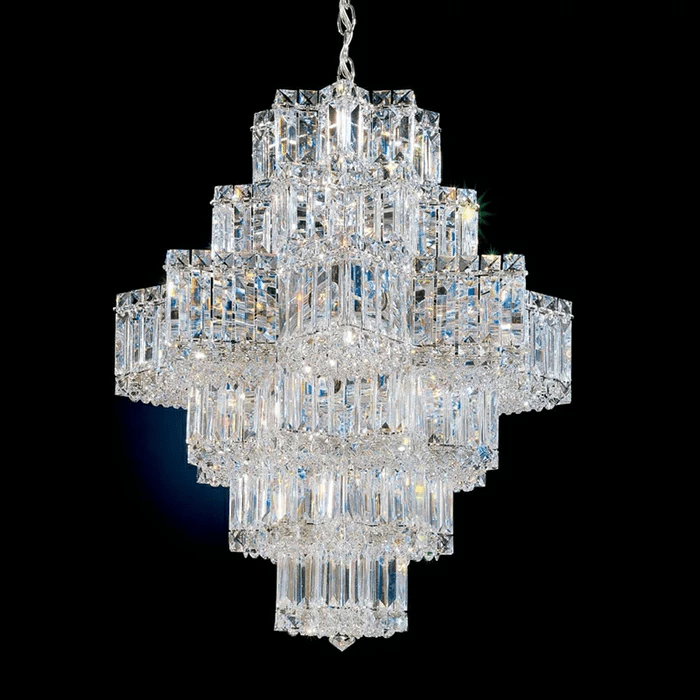 Fashion Star Shaped Chandelier Crystal Ceiling Light Fixture For Small Living Room/ Bedroom-Nobipets