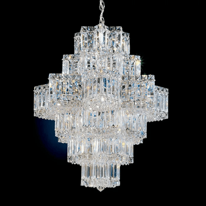 Fashion Star Shaped Chandelier Crystal Ceiling Light Fixture For Small Living Room/ Bedroom-Nobipets