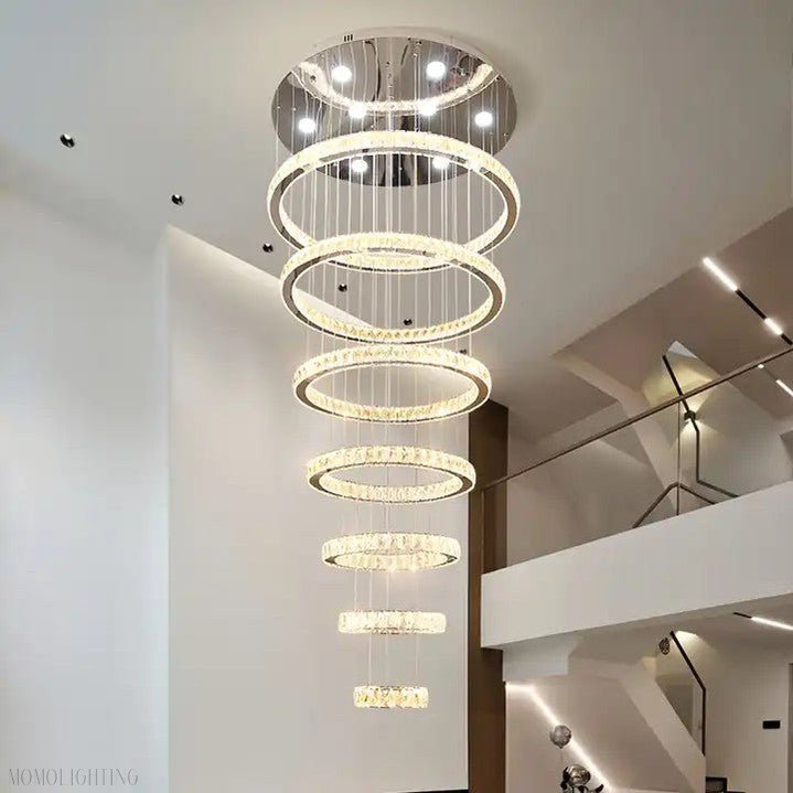 Finley Crystal 7-Tier Chandelier-Nobipets