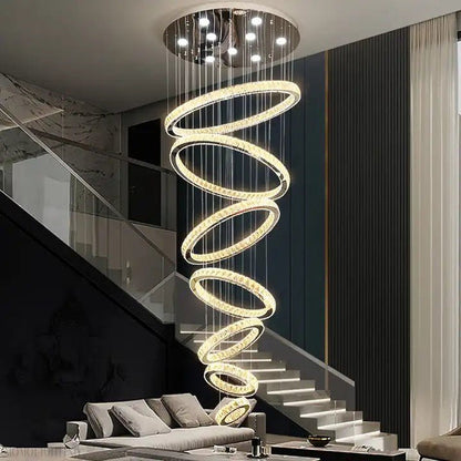Finley Crystal 7-Tier Chandelier-Nobipets