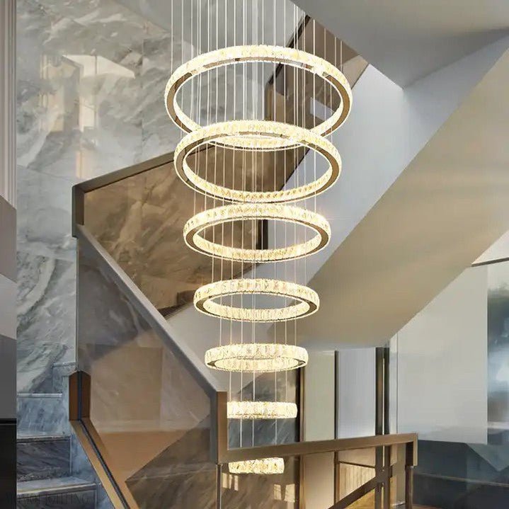 Finley Crystal 7-Tier Chandelier-Nobipets