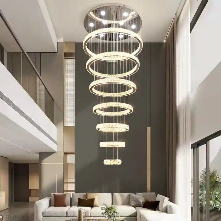 Finley Crystal 7-Tier Chandelier-Nobipets
