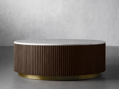 Finnley Marble Round Coffee Table