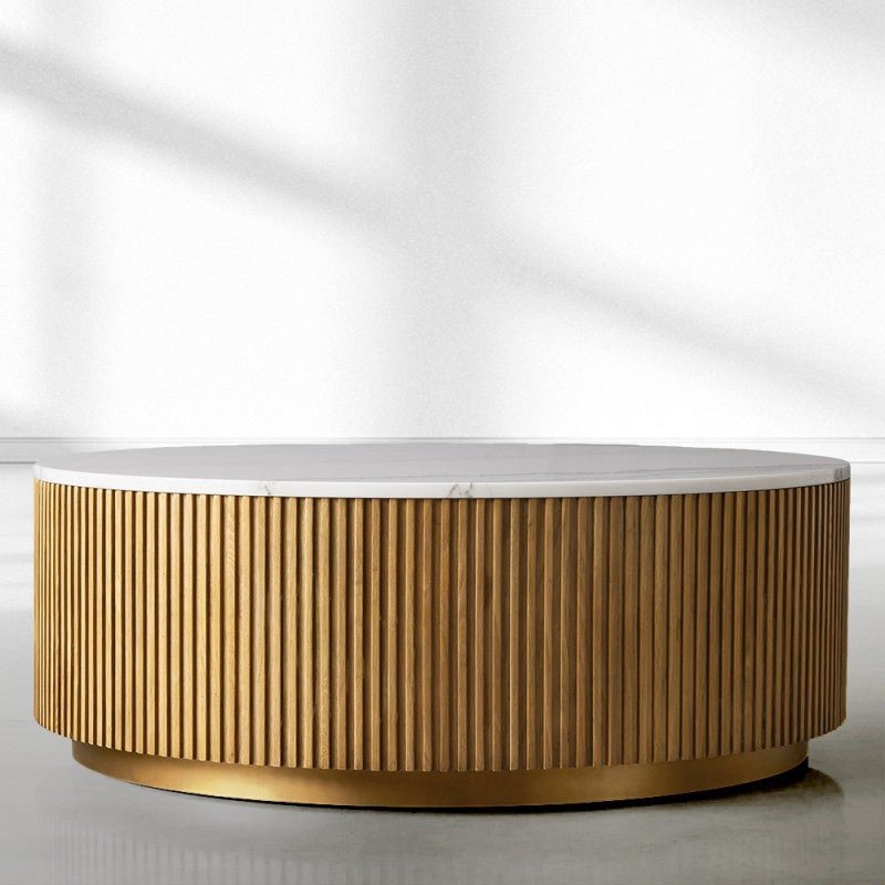 Finnley Marble Round Coffee Table