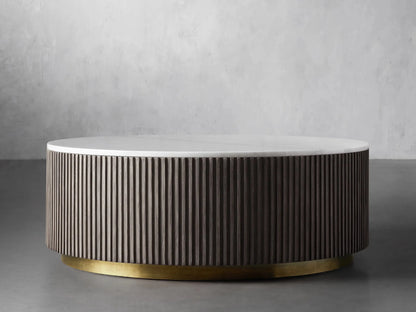Finnley Marble Round Coffee Table