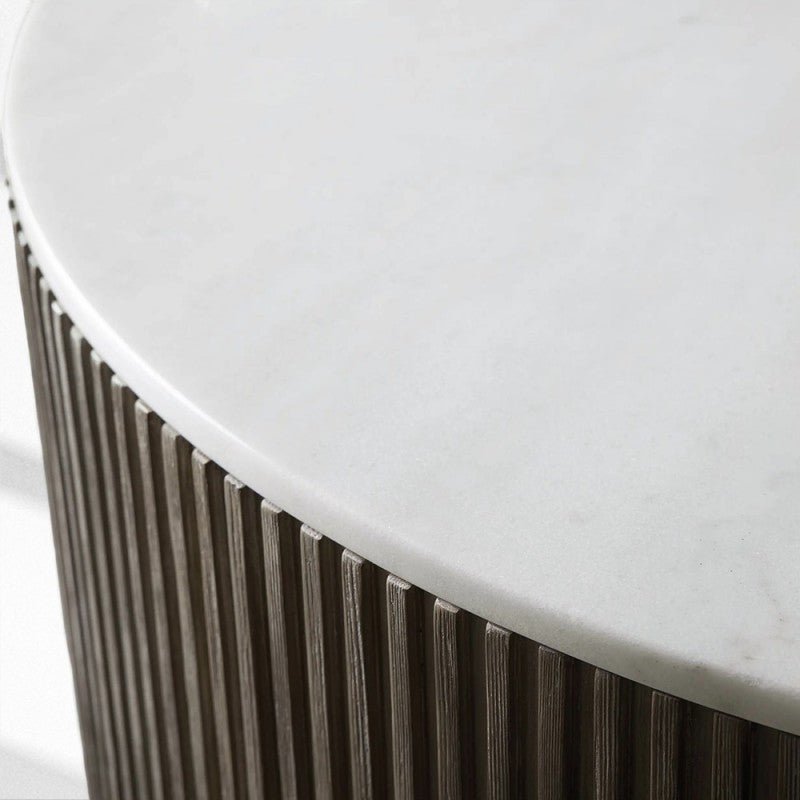 Finnley Marble Round Coffee Table