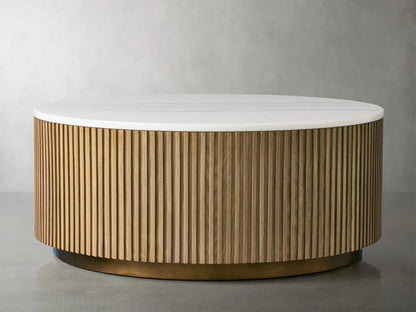Finnley Marble Round Coffee Table