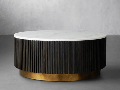 Finnley Marble Round Coffee Table