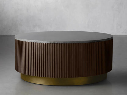 Finnley Marble Round Coffee Table