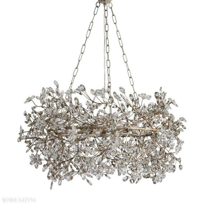 Fiore Crown Glass Chandelier-Nobipets