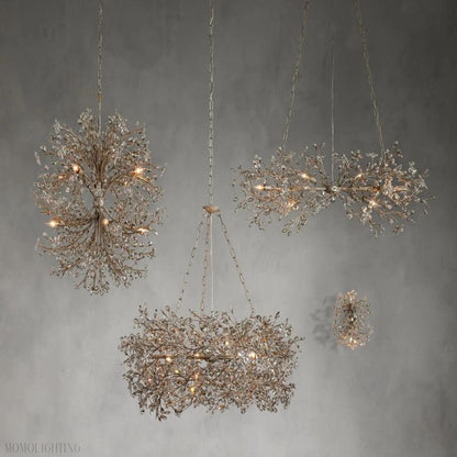 Fiore Linear Chandelier 43"W 68"W-Nobipets