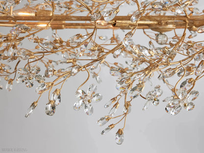 Fiore Oval Chandelier 62'' 74''-Nobipets