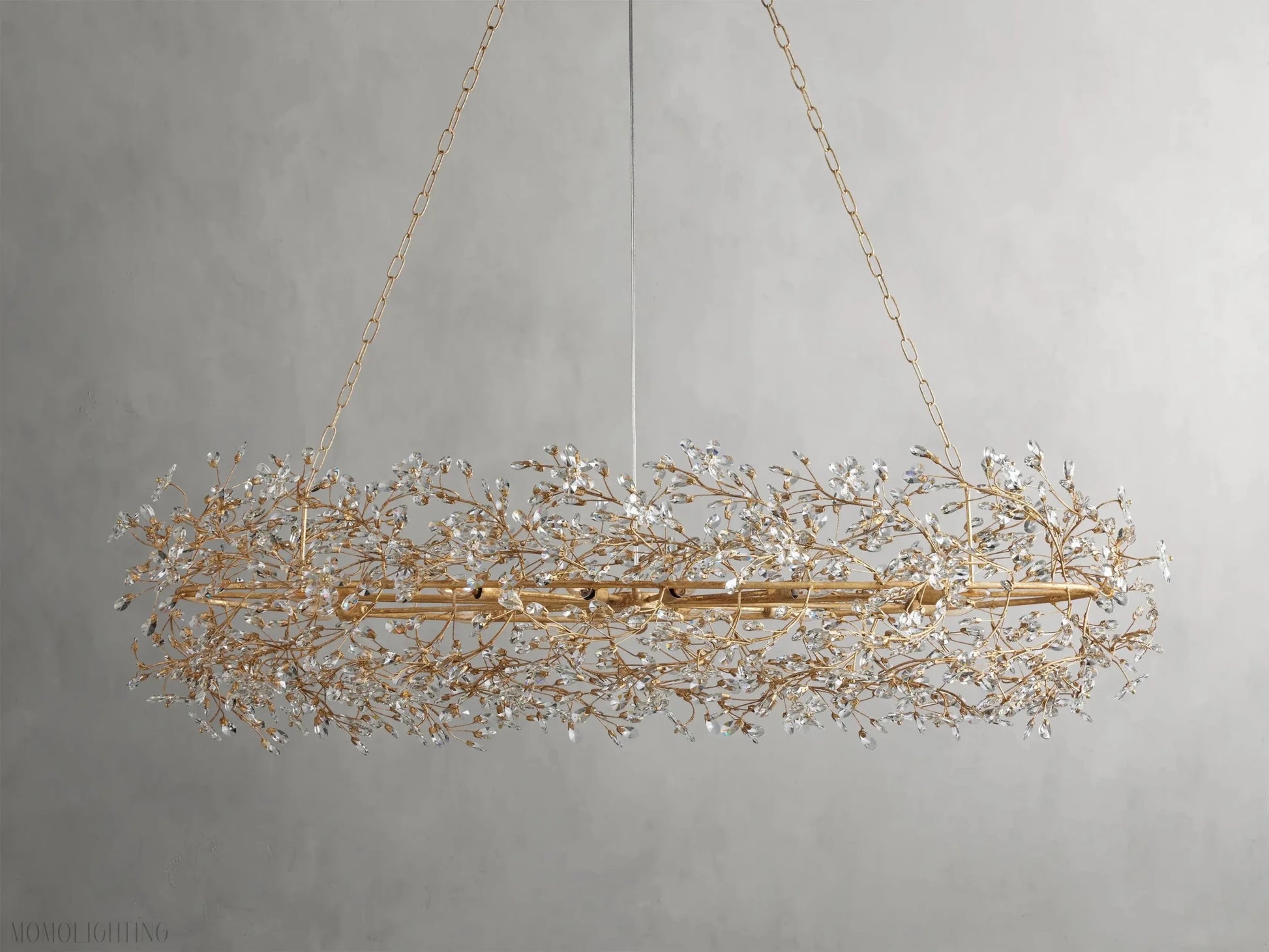 Fiore Oval Chandelier 62'' 74''-Nobipets