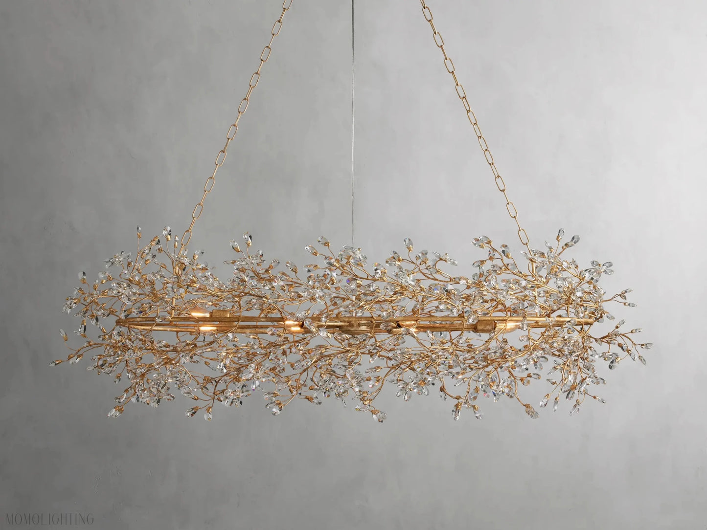 Fiore Oval Chandelier 62'' 74''-Nobipets