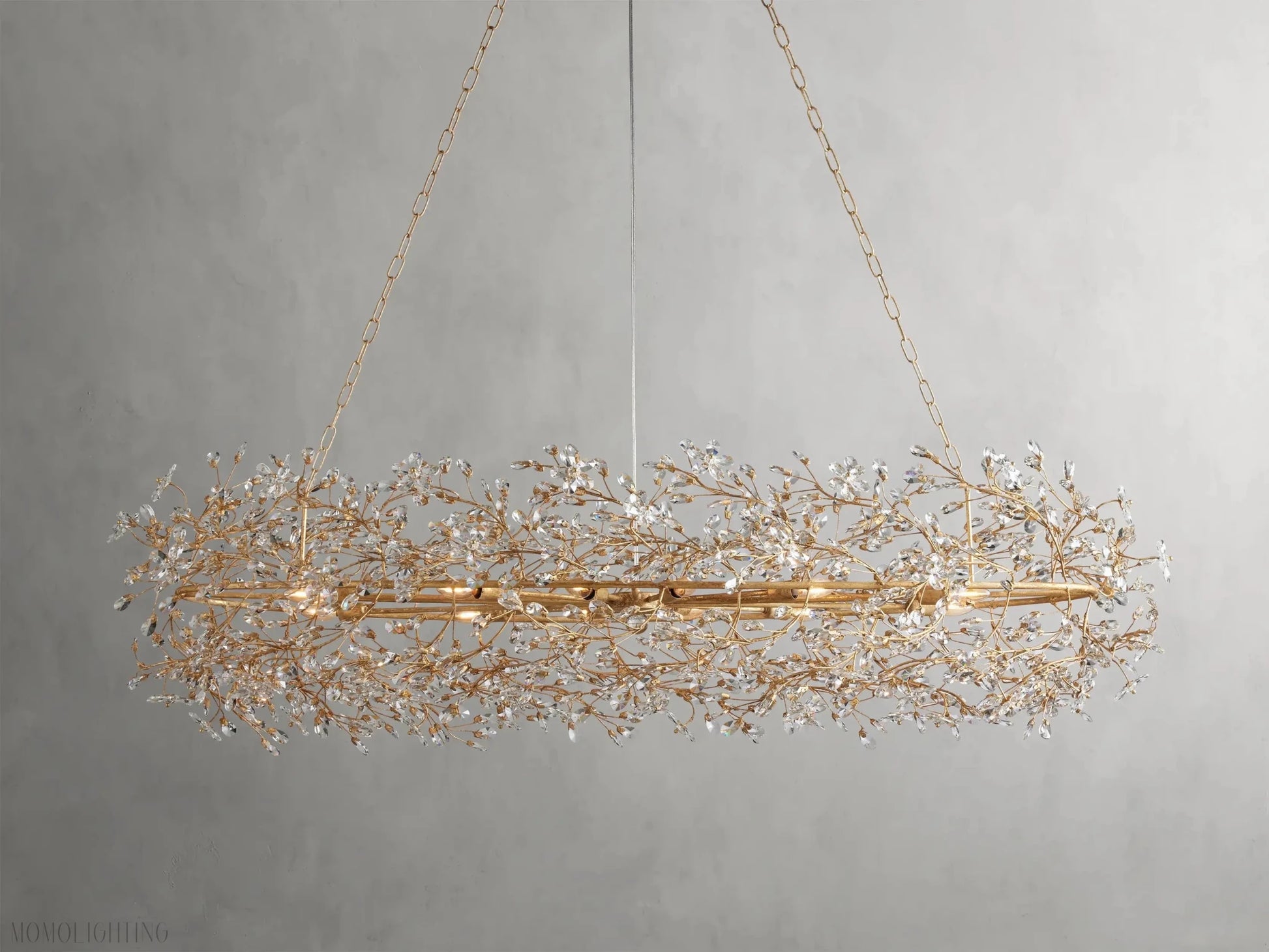 Fiore Oval Chandelier 62'' 74''-Nobipets